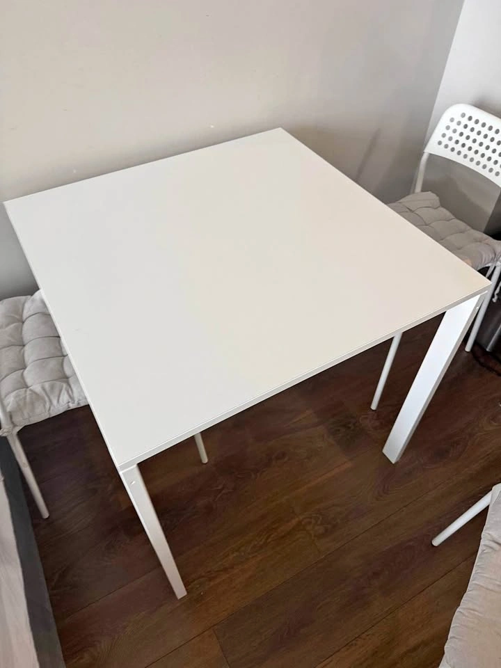 IKEA MELLTORP Dining Table with 4 IKEA ADDE chairs