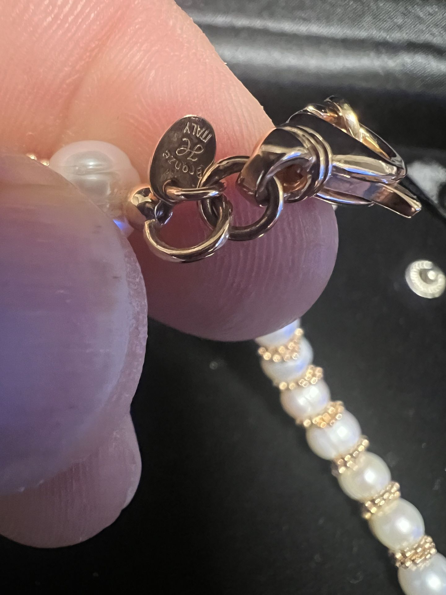 Antique Pearls Italian Bronze Clasp - photo 4