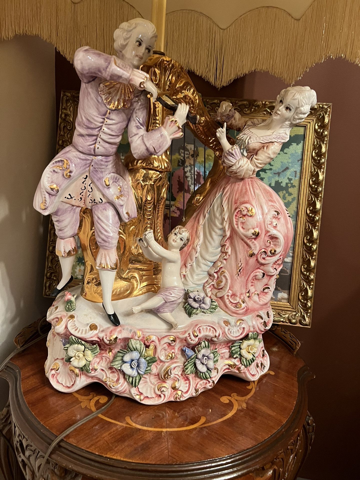 2 Capodimonte Vintage Lamps Capo Di Monte - photo 2