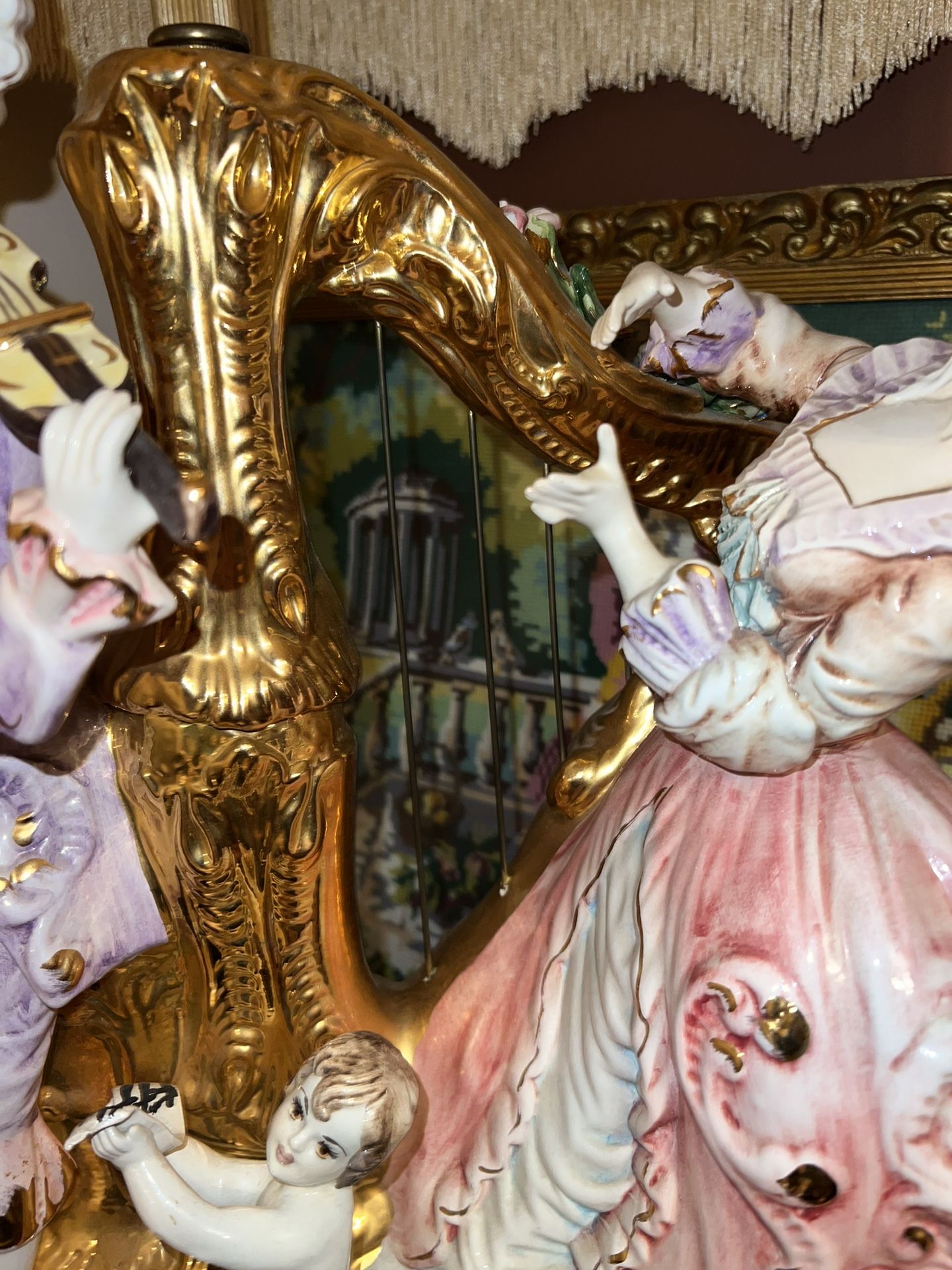 2 Capodimonte Vintage Lamps Capo Di Monte - photo 5
