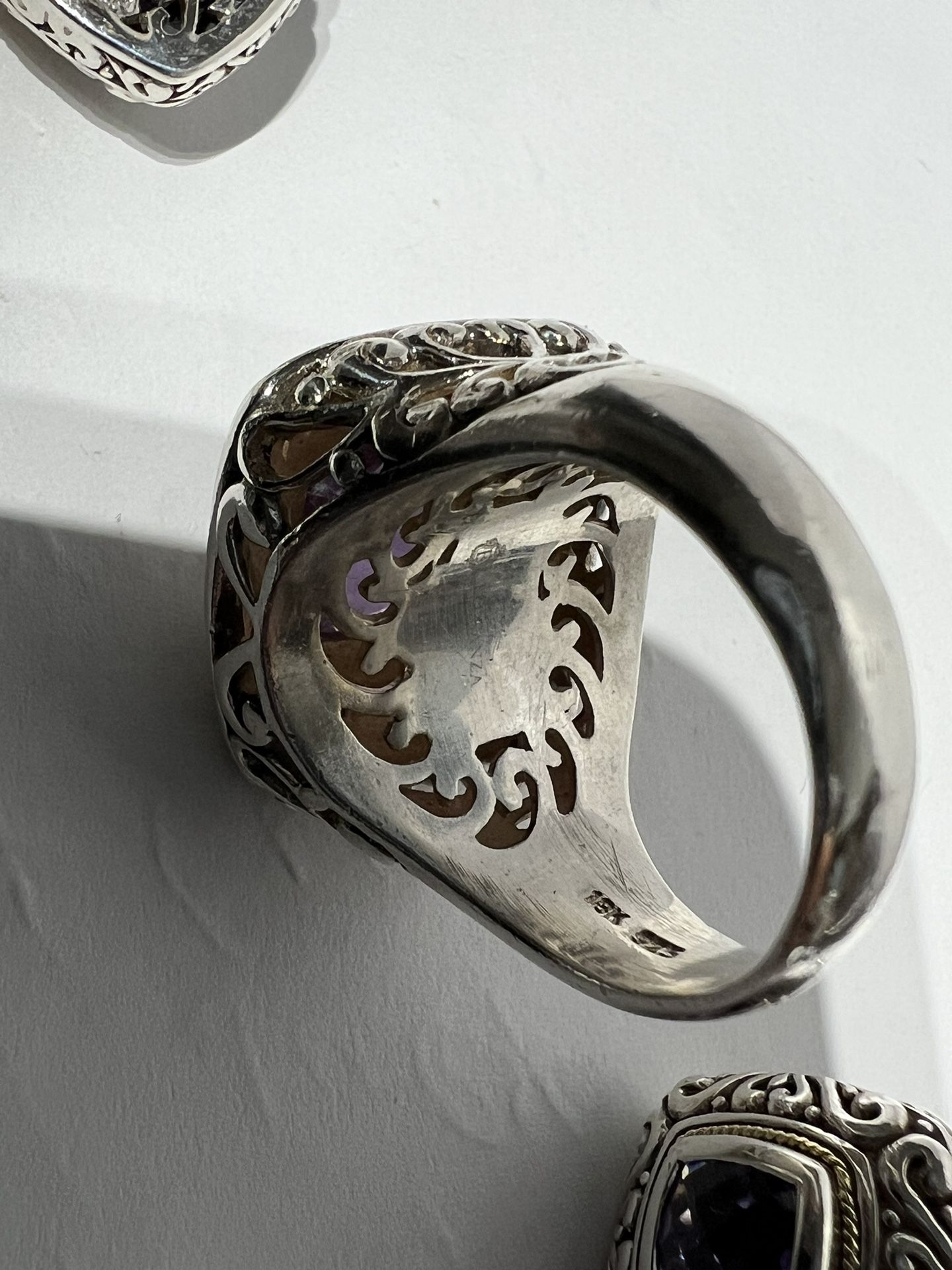 Eleganza Designer Earrings Set & Ring Size 9 - photo 3