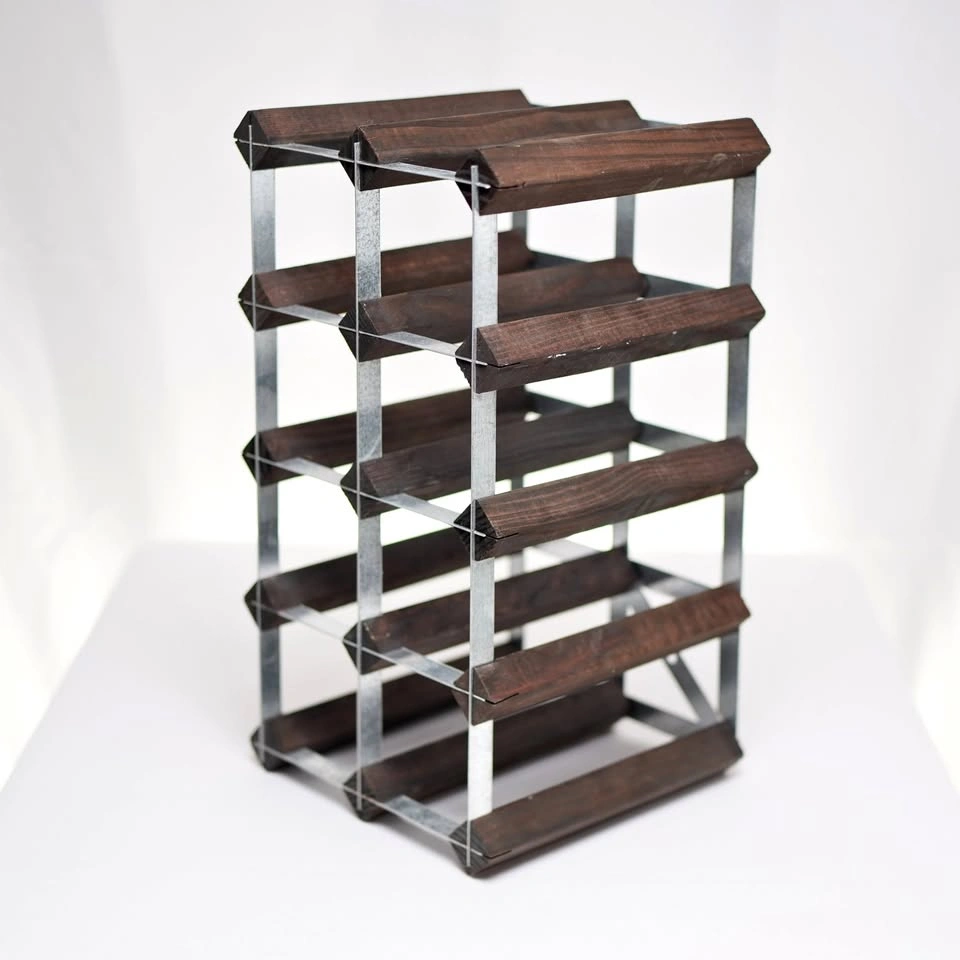 12 Bottle Free Standing Wine Bottle Rack
