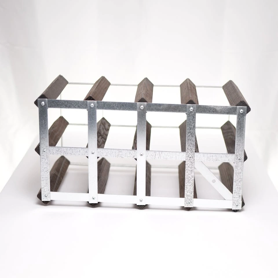 12 Bottle Free Standing Wine Bottle Rack - photo 4