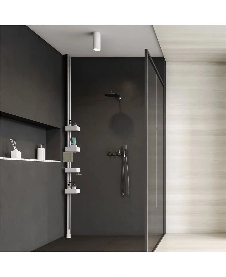 Sharper Image SpaStudio Tension-Pole 4-Tier Shower Caddy w/ BT S - photo 2