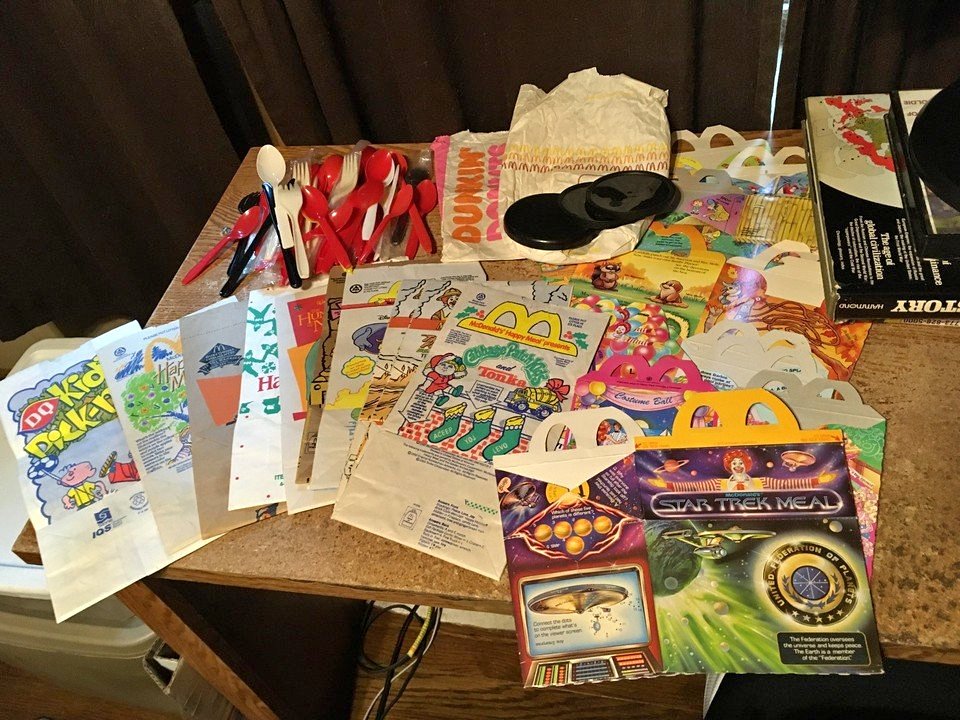 LOT OF 20 MCDONALDS HAPPY MEAL BOXES & BAGS