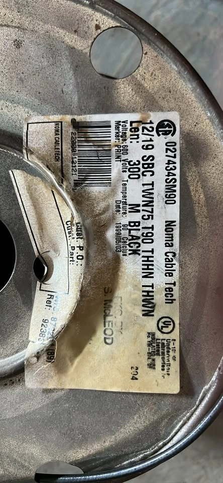 Noma Cable Tech 12/19 SBC TWN75 T90 THHN THWN Wire - photo 2