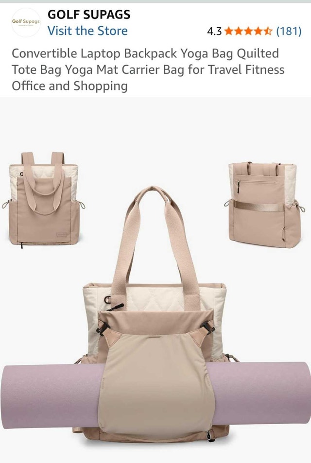 GOLF SUPAGS Convertible Laptop Backpack Yoga Bag - photo 4