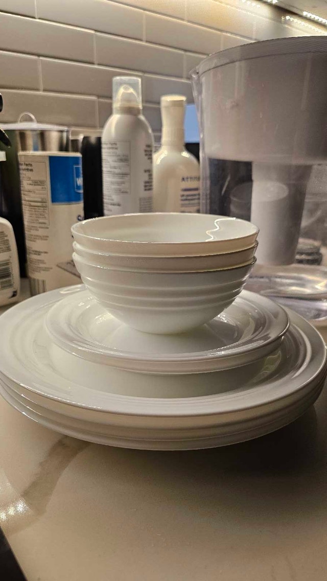 Corelle White Dinnerware Set