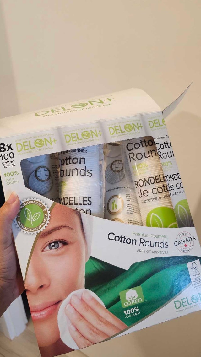 Delon+ Premium Cosmetic Cotton Rounds