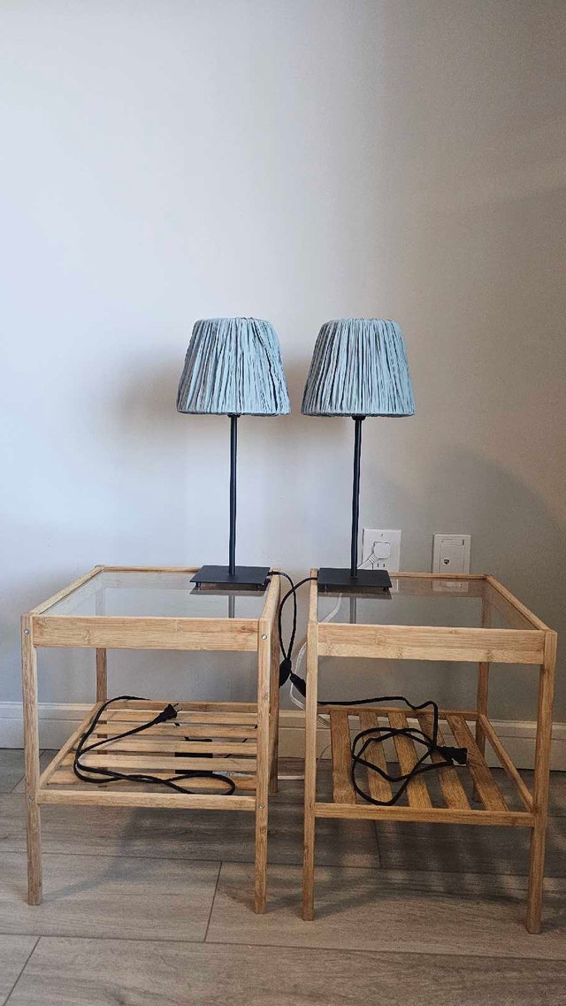 IKEA Side Tables with Lamps - photo 3