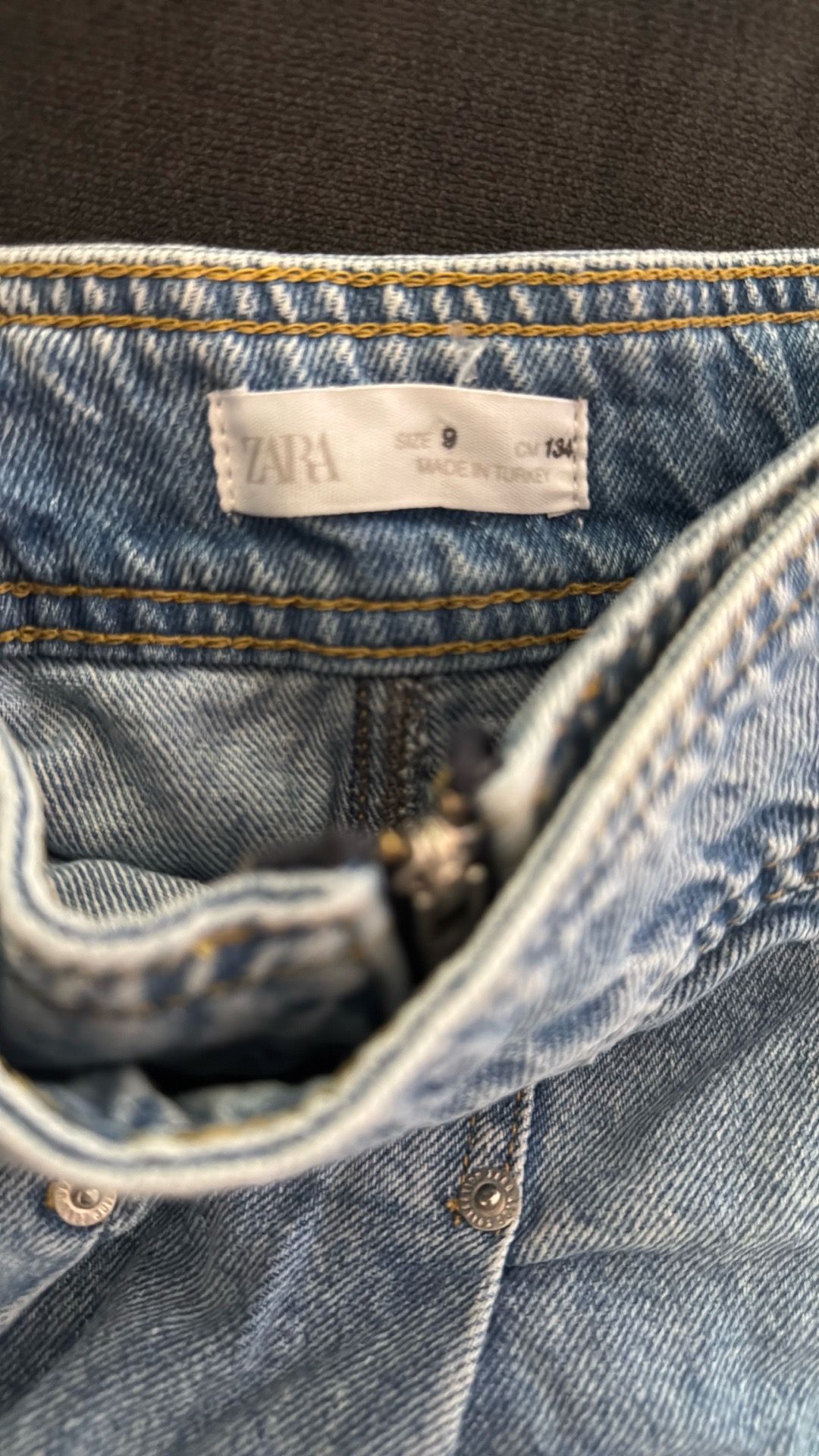 Zara Kids Girls Denim Skort Size 9 (Zipper Front) - photo 4