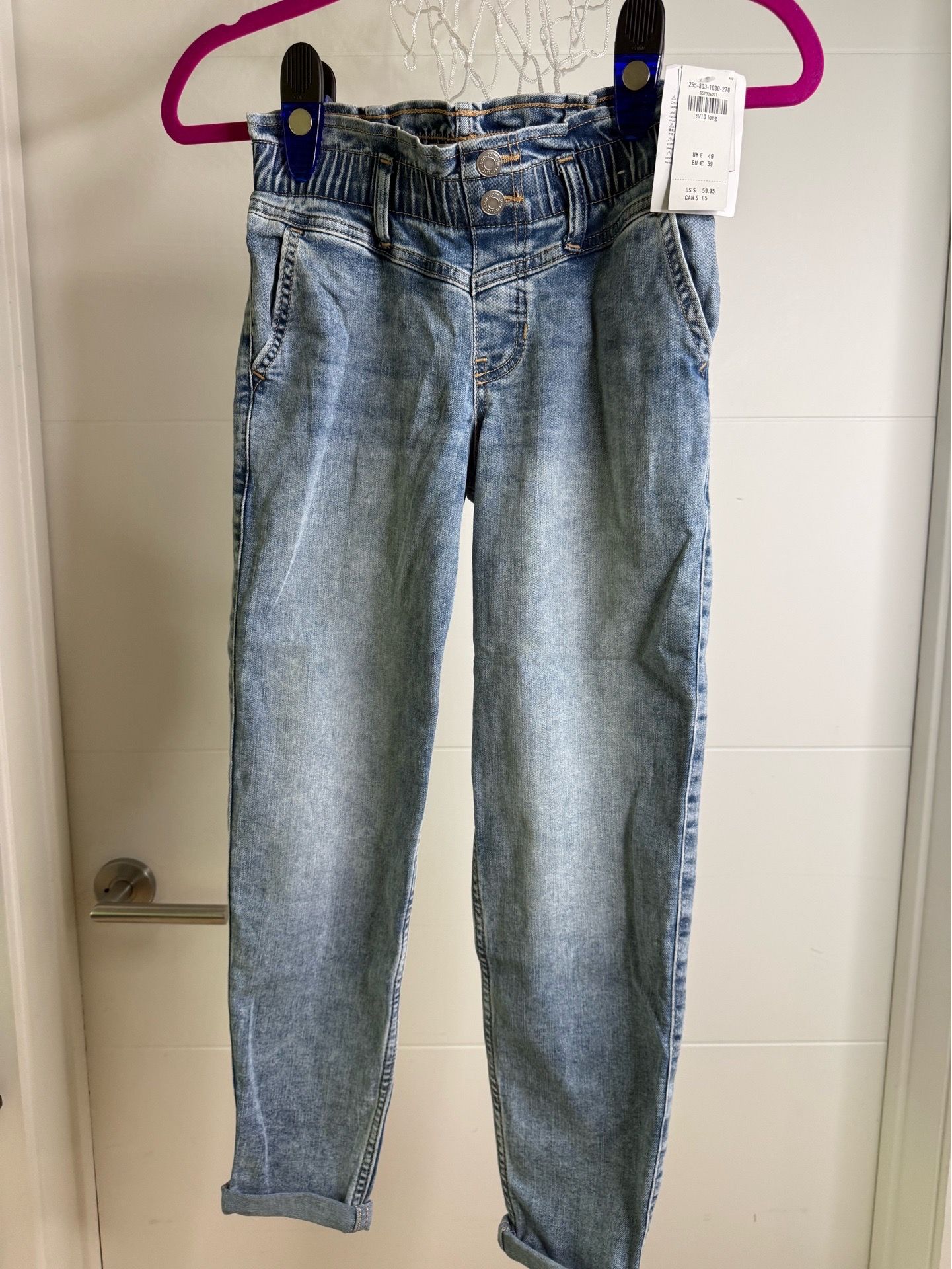 NEW Abercrombie Kids Girls Denim Jeans 11/12 Blue Wash