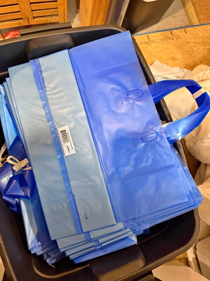 200+ Uline Frosted Boutique Shopping Bags 16x6x12