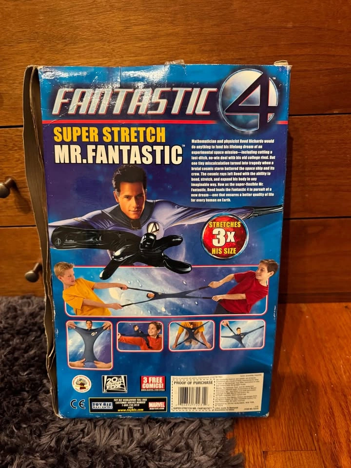 Mr Fantastic Fantastic 4 ~14” Vintage Action Hero, Collector - photo 2