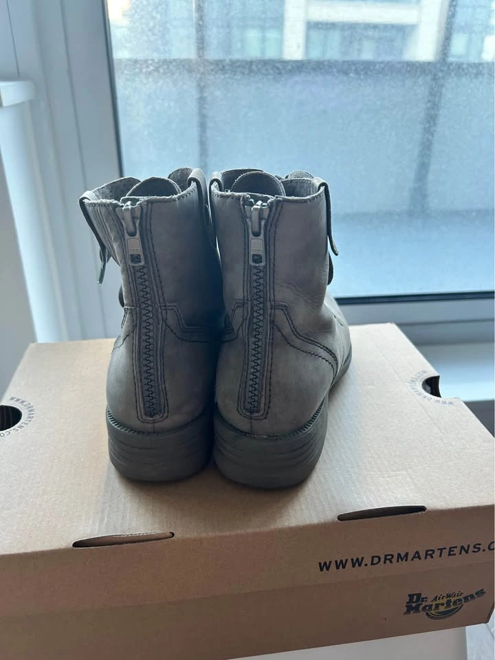 Rockport - Grey Leather Combat Boots (Size 6) - photo 2
