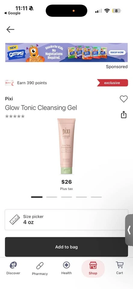 Pixi Glow Tonic cleansing gel - photo 2