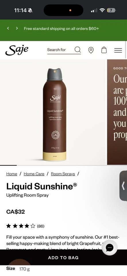 Saje Uplifting room spray - photo 2