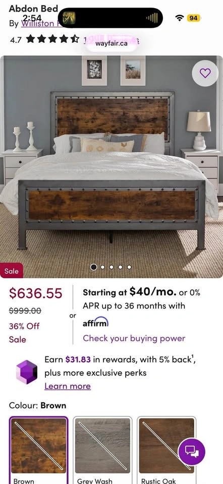 Bed’s frame