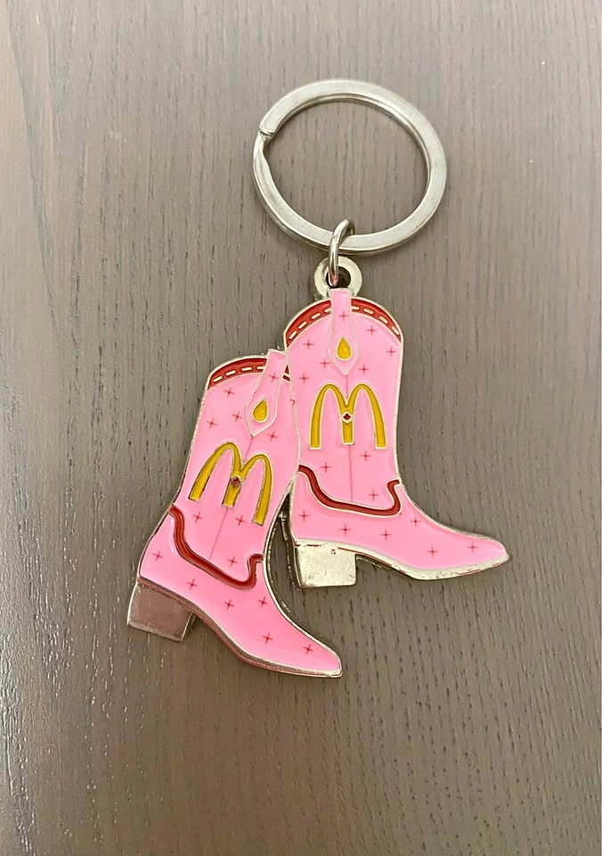 2025 McDonald’s Shania Twain Pink Cowboy Boots Keychain