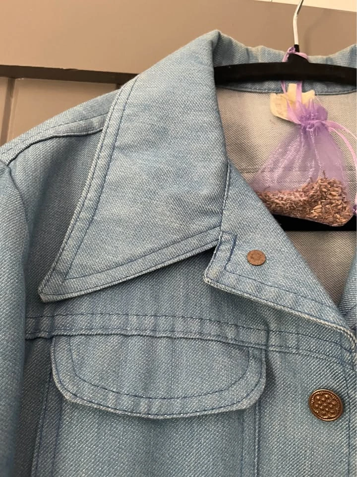Vintage 70s Light Wash Denim Jacket (small - medium) - photo 2