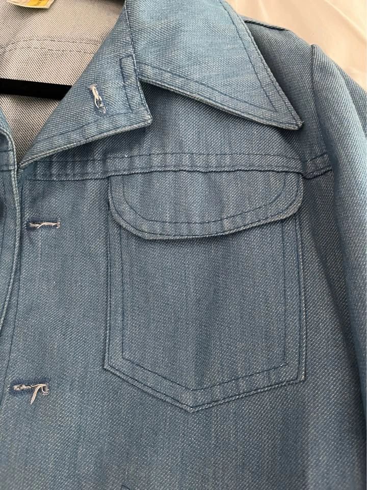 Vintage 70s Light Wash Denim Jacket (small - medium) - photo 3