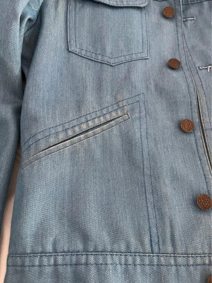 Vintage 70s Light Wash Denim Jacket (small - medium) - photo 5