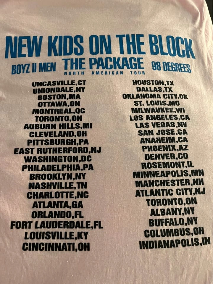 New Kids on the Block 2013 Concert T-Shirt (Small) - photo 3