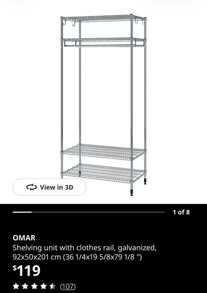 IKEA Omar shelf