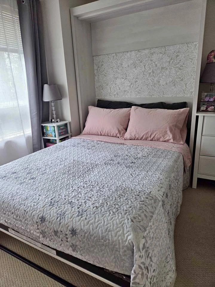 Full/Double Murphy Bed – Ivory Oak - photo 2
