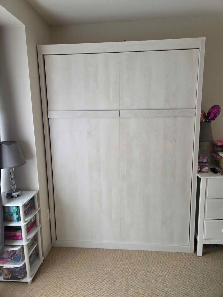 Full/Double Murphy Bed – Ivory Oak - photo 3