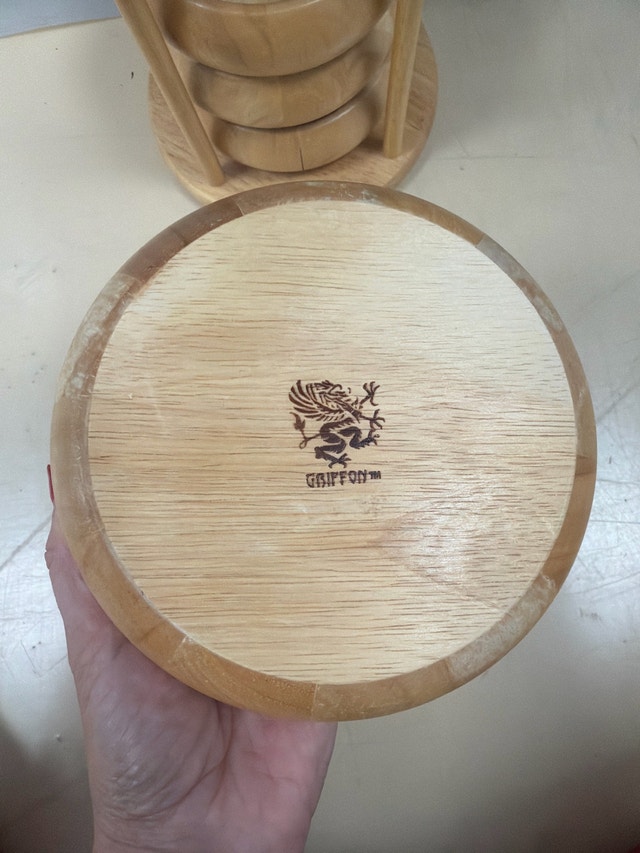 4 x Wood Bowls - photo 3