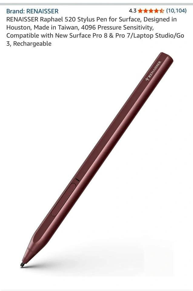 RENAISSER Raphael 520 Stylus Pen for Surface