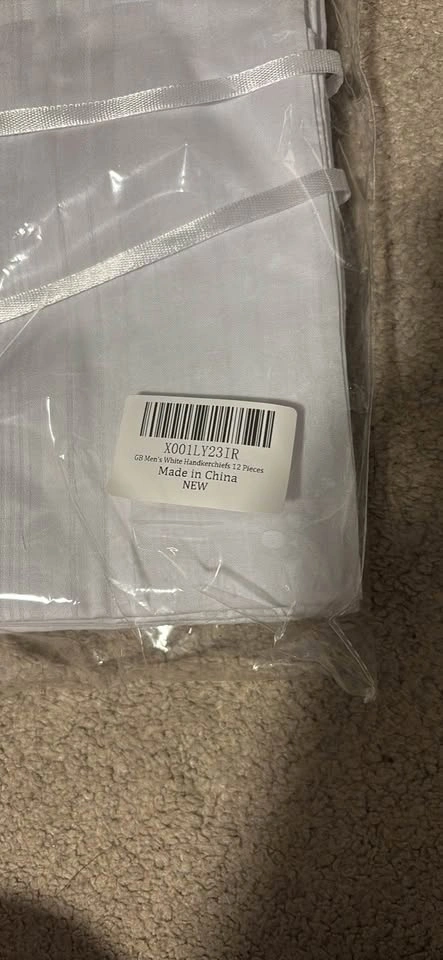 GB Men's White Handkerchiefs 9 Pieces - photo 2