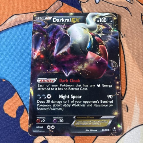 Darkrai EX 63/108 Dark Explorers 2012 Ultra Rare Holo Pokemon TC