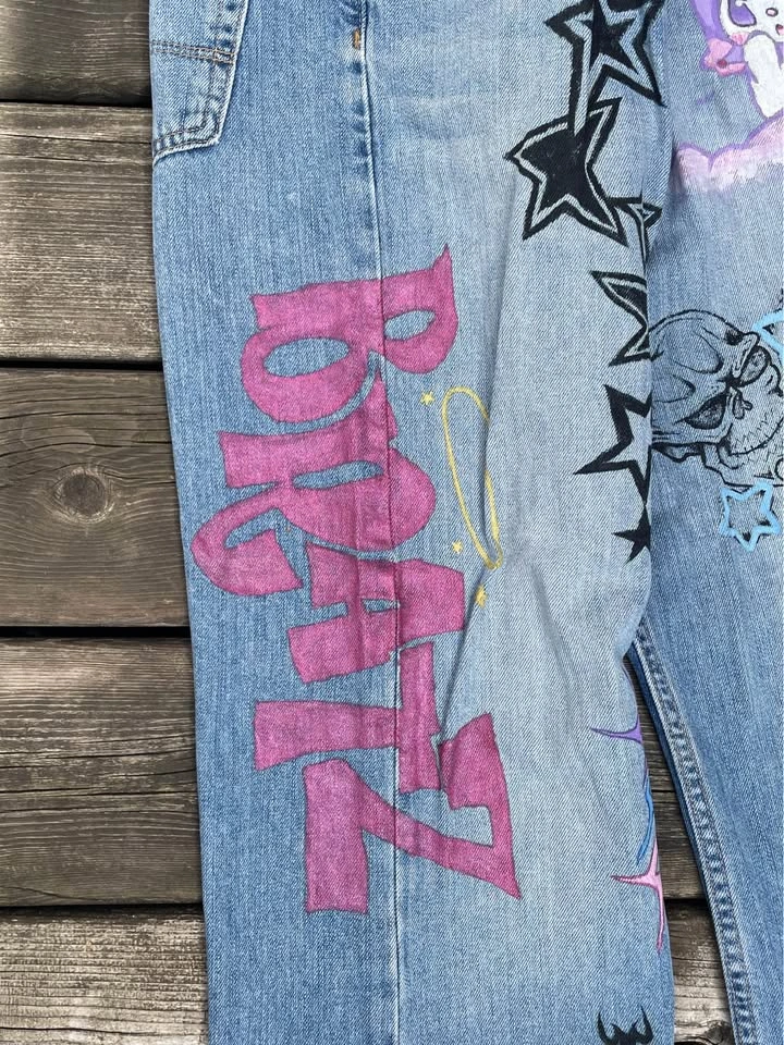 Hand-painted Old Navy Jeans (33x32) - photo 3