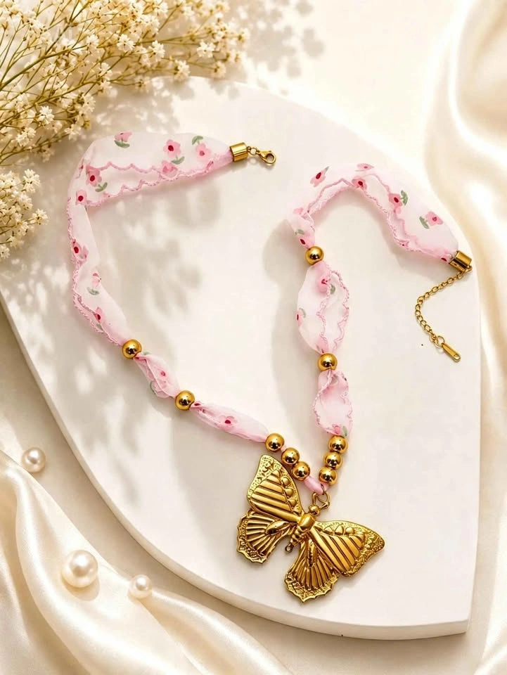 Chic Y2K Gold-Tone Charm Necklaces - photo 3