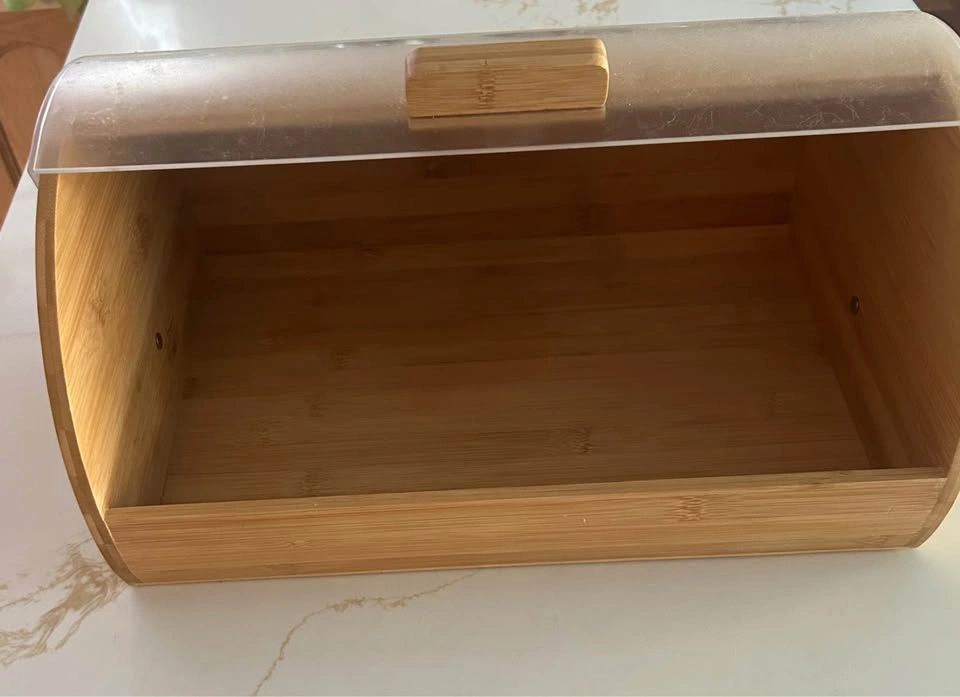 Bamboo Bread Box with Clear Lid - photo 2