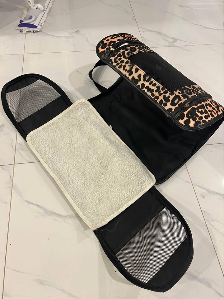 Leopard Print Soft-Sided Pet Carrier (Small to Medium size cat) - photo 5