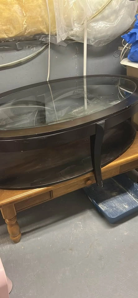 Oval Glass Top Coffee Table - photo 2
