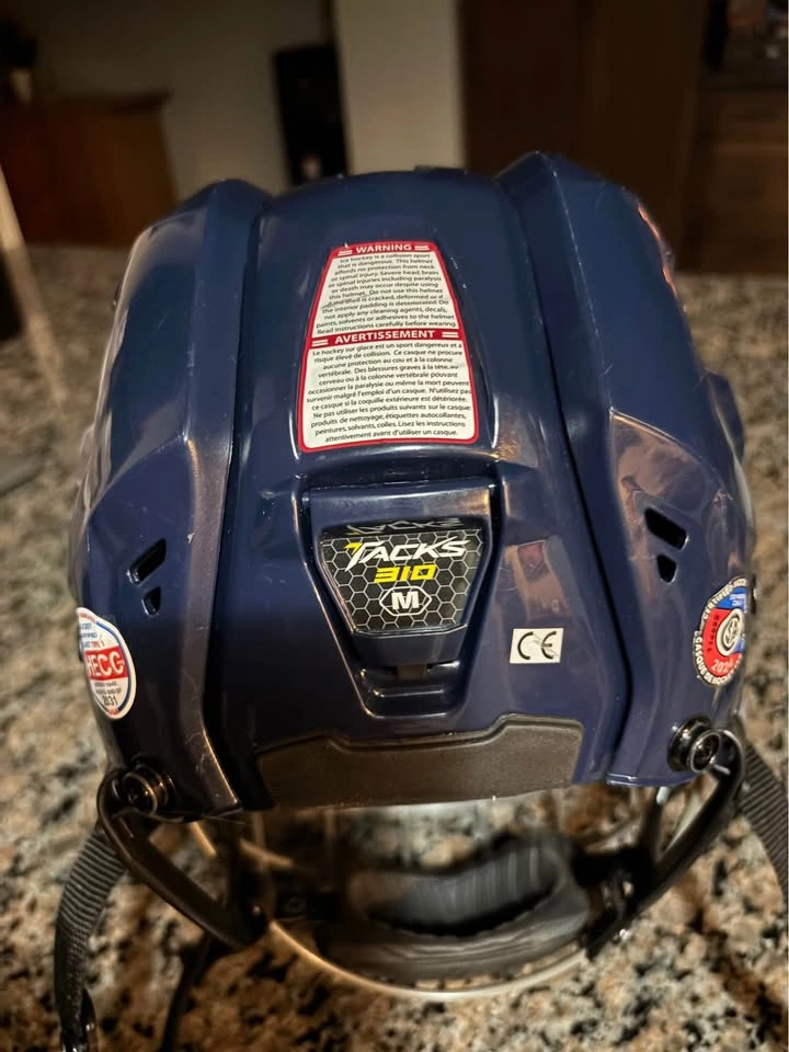 CCM Tacks 310 M Hockey Helmet with CCM silver cage. - photo 3