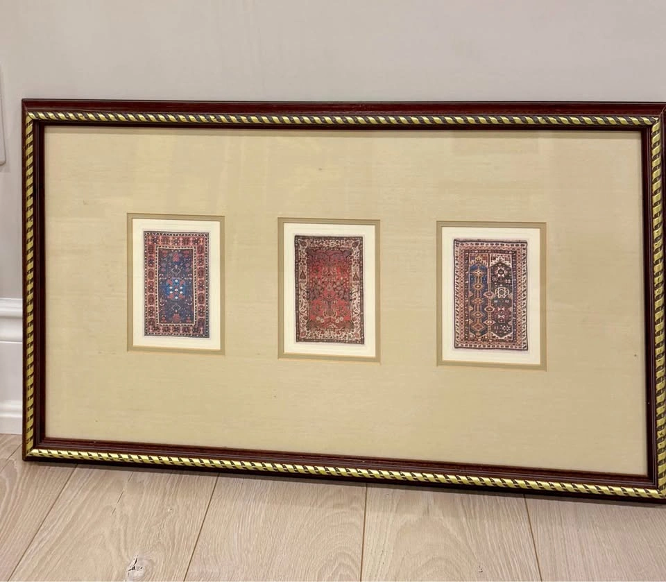 Framed Miniature Persian Rug Prints