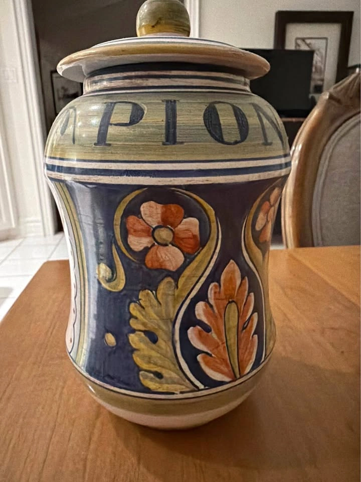 L'Antica Deruta Italian Apothecary Jar