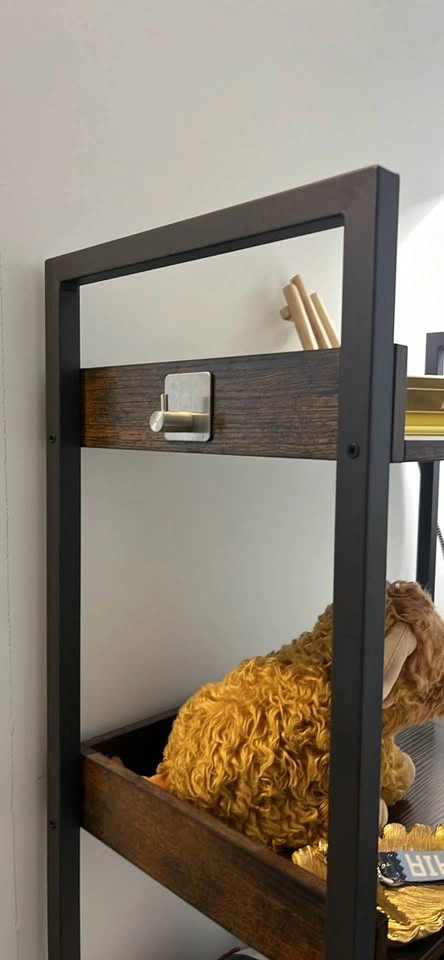 Dark Frame Wooden Shelving Unit - photo 3