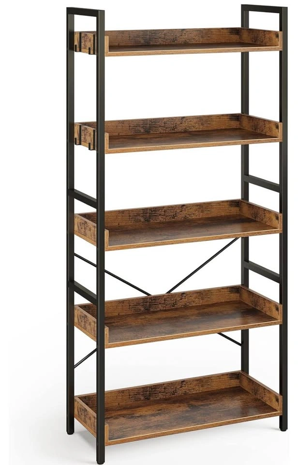 Dark Frame Wooden Shelving Unit - photo 5