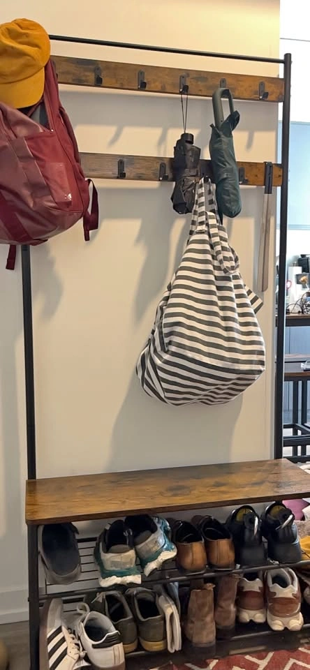 Entrance Organizer/ Shoe Rack/ Hall Tree with Bench