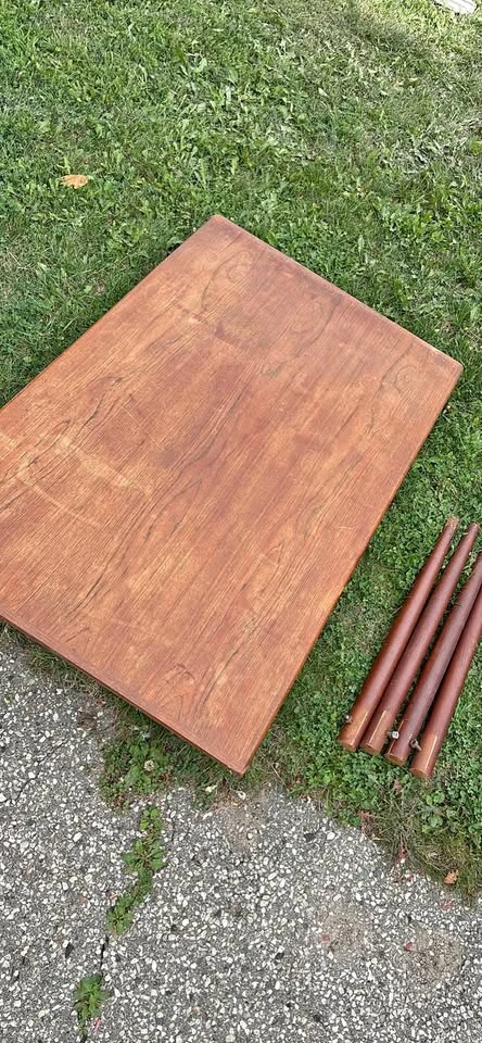 Mid-Century Modern Wood dining room Table
