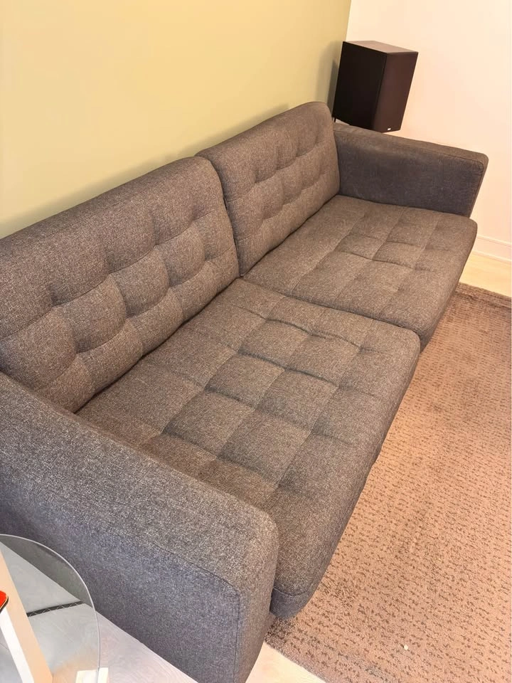 Sofa IKEA MORABO, Gunnared dark gray/wood - photo 2