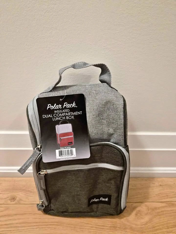 Polar Pack Insulated Dual Compartment Lunch Box BRAND NEW