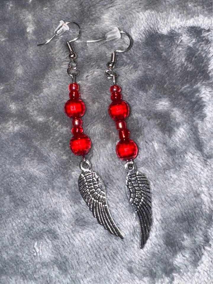 Beaded earrings and bracelet - photo 2