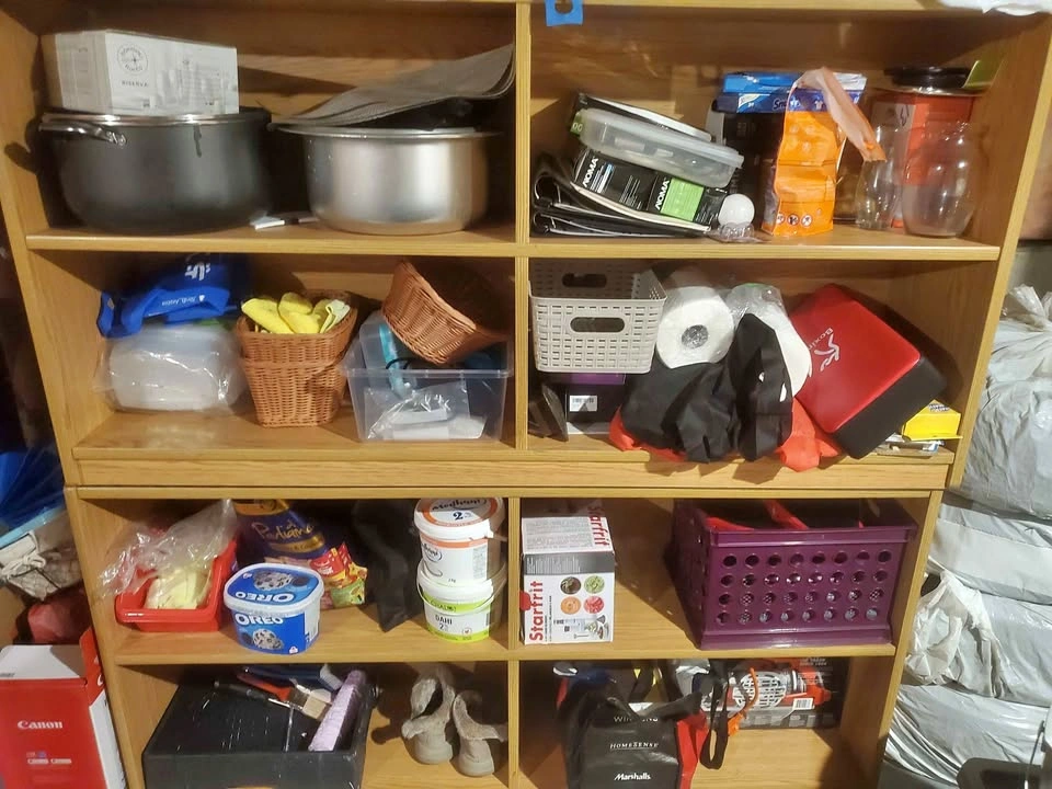 Wooden Storage Shelving Unit